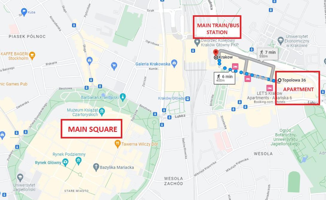 Top Location Apartments Topolowa Street Krakow Ngoại thất bức ảnh